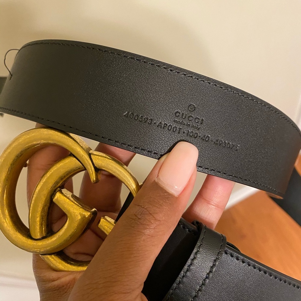 Gucci belt. The belt is actually a size 95.